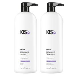 KIS KeraMoist Shampoo 1000ml and KeraMoist Treatment 1000ml Duo Supersize            