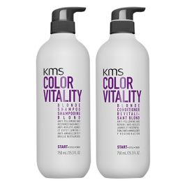 KMS ColorVitality Blonde Shampoo 750ml and Conditioner 750ml Duo