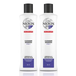 Nioxin System 6 Cleanser Shampoo for Chemically Treated Hair with Progressed Thinning 300ml Double