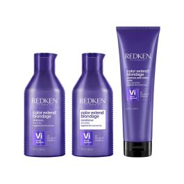 Redken Color Extend Blondage Shampoo 300ml, Conditioner 300ml & Anti-Brass Mask 250ml Pack
