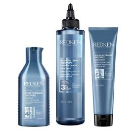 Redken Extreme Bleach Recovery Shampoo 300ml, Lamellar Water 200ml & Cica Cream 150ml Pack