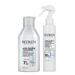 Redken Acidic Bonding Concentrate Shampoo 300ml & Acidic Bonding Concentrate Lightweight Liquid Conditioner 190ml Duo