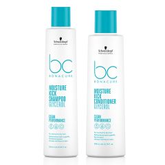 Schwarzkopf BC Clean DUO Moisture Kick Shampoo 250ml and Spray Conditioner 200ml 