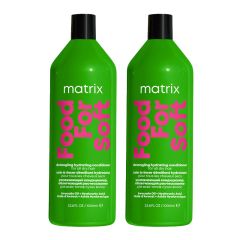 Matrix Food For Soft Detangling Conditioner with Avocado Oil and  Hyaluronic Acid, for dry hair 1000ml Double