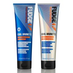 Fudge Cool Brunette Blue Toning Shampoo 250ml and Conditioner 250ml Duo 