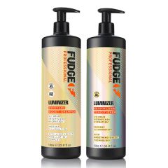 Fudge DUO Luminizer Moisture-Boosting Shine-Enhancing Shampoo 1000ml and Conditioner 1000ml 