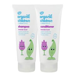 Green People Organic Children's Shampoo - Lavender Burst 200ml and Organic Children's Conditioner - Lavender Burst 200ml Duo 