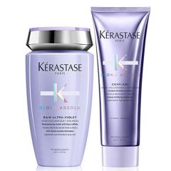 Kérastase Blond Absolu Bain Ultra-Violet 250ml & Cicaflash Conditioner 250ml Duo