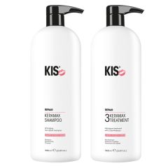 KIS KeraMax Shampoo 1000ml and KeraMax Treatment 1000ml Duo Supersize 