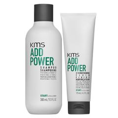 KMS AddPower Shampoo 300ml & AddPower Strengthening Fluid 125ml Duo