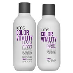 KMS ColorVitality Blonde Shampoo 300ml  & Blonde Conditioner 250ml Duo