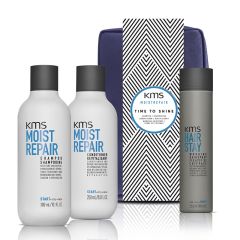 KMS Moistrepair Shampoo Conditioner and Hair Stay Working hairspray