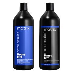 Matrix Total Results Brass Off Shampoo 1000ml & Conditioner 1000ml Duo Worth £86