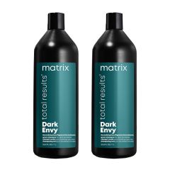 Matrix Total Results Dark Envy  Neutralising Green  Shampoo for Dark Brunette Hair 1000ml Double Worth £86