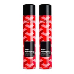 Matrix  Fixer Hairspray, for Flexible Holding and Securing with Dry Finish 400ml Double