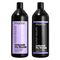 Matrix Total Results Unbreak My Blonde Sulfate-Free Shampoo and Conditioner 1000ml Supersize Duo