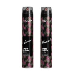Matrix VaVoom Triple Freeze Extra Dry High Hold Hairspray, with an Ultra-Dry Mist  for Long Lasting Lift, 300ml Double