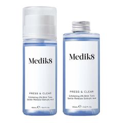 Medik8 Press & Clear 150ml and Press & Clear Refill Duo