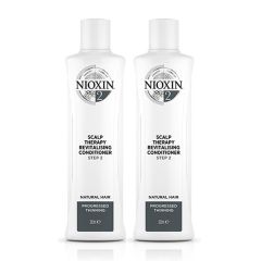 Nioxin System 2 Scalp Therapy Revitalizing Conditioner for Natural Hair with Progressed Thinning 300ml Double