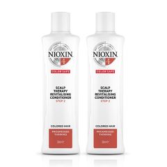 Nioxin System 4 Scalp Therapy Revitalizing Conditioner for Colored Hair with Progressed Thinning 300ml Double
