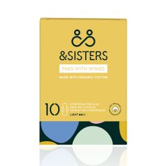 &SISTERS Organic Cotton Pads, Light 10 Pack