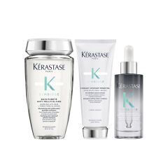 Kérastase Symbiose Purifying Anti-Dandruff Cellular Shampoo, Conditioner & Serum Pack