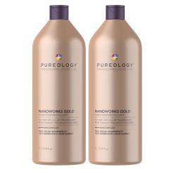Pureology Nanoworks Gold Conditioner 1000ml Supersize Double Pack 