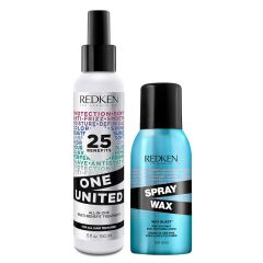 Redken One United Multi-Benefit Treatment 150ml & Spray Wax 10 150ml Duo