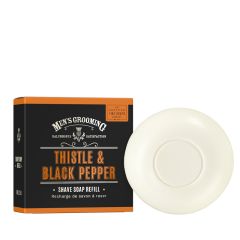Scottish Fine Soaps Thistle & Black Pepper Shave Soap Refill 