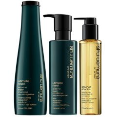 Shu Uemura Art of Hair Ultimate Reset Shampoo, Conditioner & Essence Absolue Oil Pack
