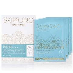 Skimono Advanced Moisturisation+ Bio-cellulose Face Mask Pack 4 x 25ml
