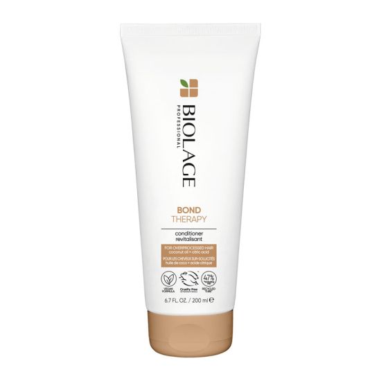 Biolage Bond Therapy Conditioner Infused with Citric Acid and Coconut Oil for Over-Processed Damaged Hair 200ml