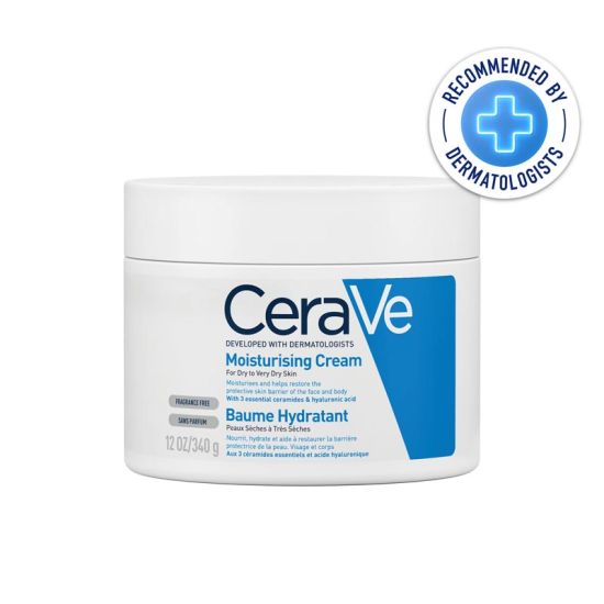 CeraVe Moisturising Cream Pot with Hyaluronic Acid & Ceramides for Dry to Very Dry Skin 340g