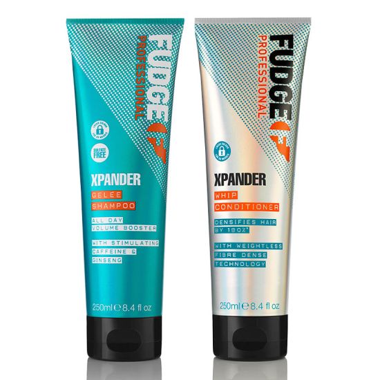 Fudge DUO Xpander Hair-Thickening Volumising Gelée Shampoo 250ml and Densifying Conditioner 250ml 