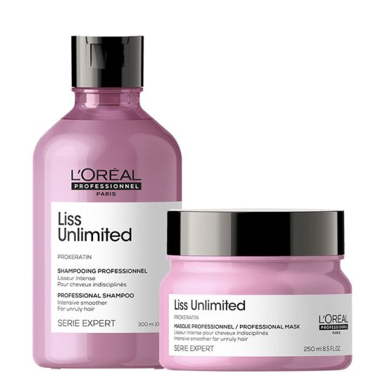 L'Oréal Professionnel Serie Expert Liss Shampoo 300ml and Masque 250ml Duo