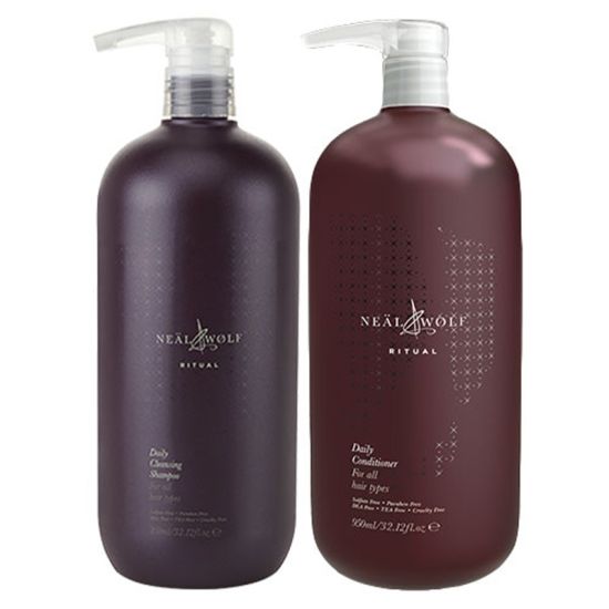 Neal & Wolf Ritual Daily Cleansing Shampoo 950ml & Conditioner 950ml Duo