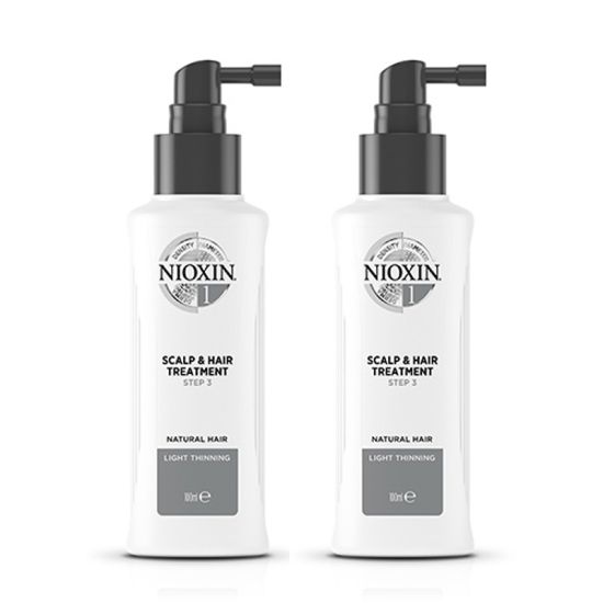 Nioxin System 2 Scalp & Hair Treatment for Natural Hair with Progressed Thinning 100ml Double