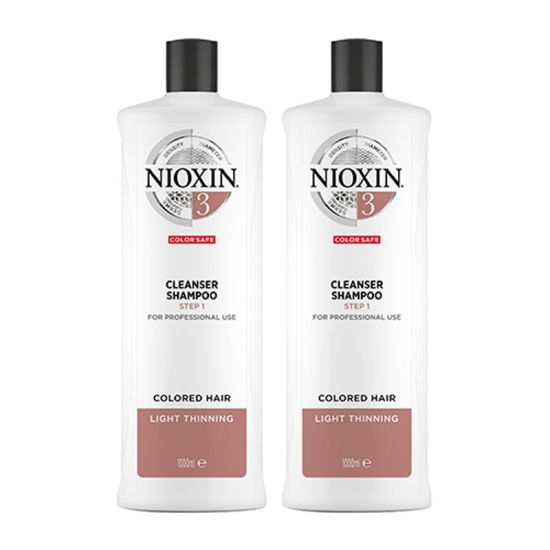 Nioxin System 3 Cleanser Shampoo 1000ml Double Worth £156