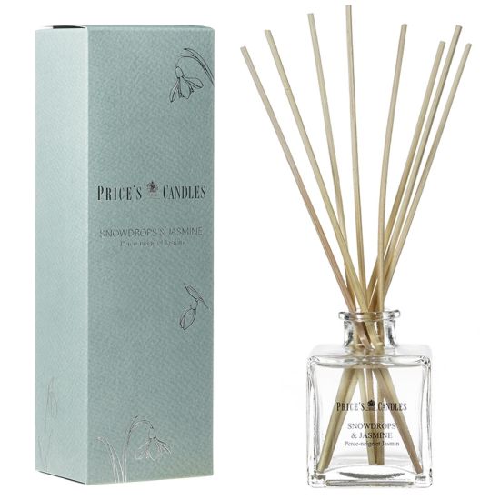 Price's Candles Luxury Reed Diffuser - Snowdrops & Jasmine