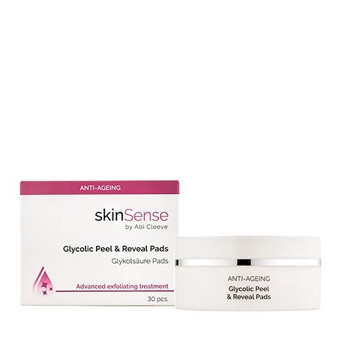 skinSense Anti-Ageing Glycolic Peel and Reveal Pads 30 Pads