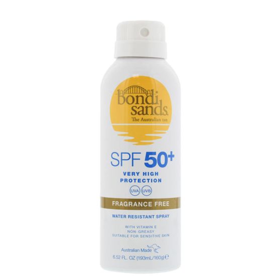 Bondi Sands Aerosol Mist Spray Fragrance Free SPF 50 200ml